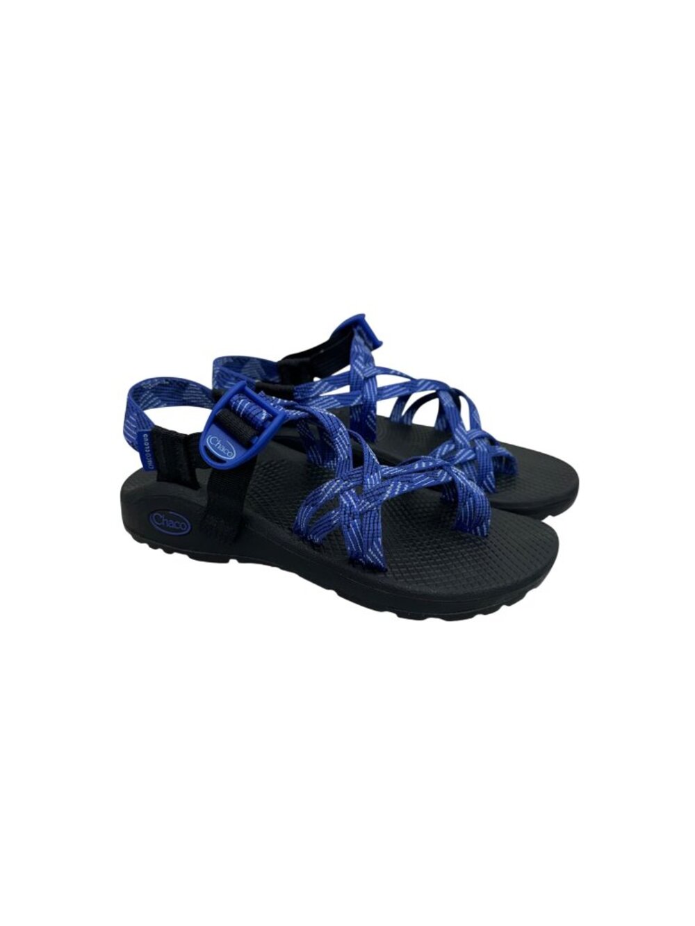 Chaco Z/Cloud X2 Overhaul Blue Strappy Hiking Sandals Trail Shoes Womens Size 6